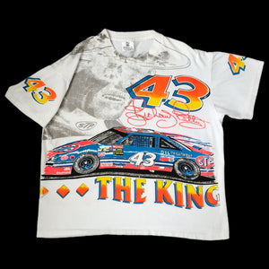 Vintage NASCAR Richard Petty The King All Over Print T-Shirt (XL)