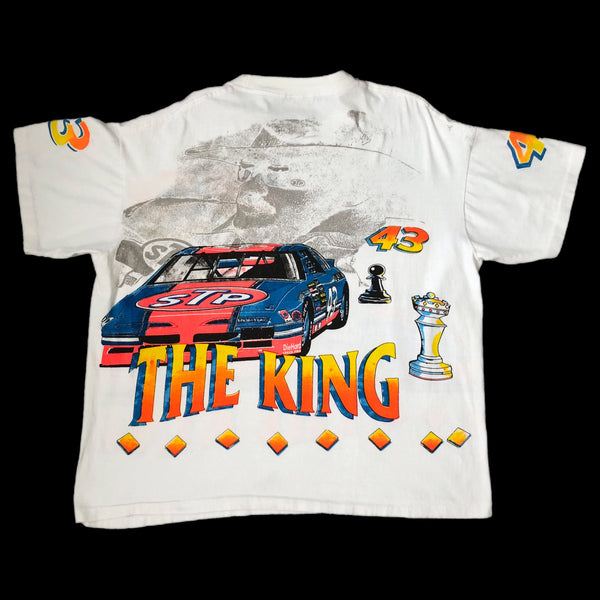 Vintage NASCAR Richard Petty The King All Over Print T-Shirt (XL)