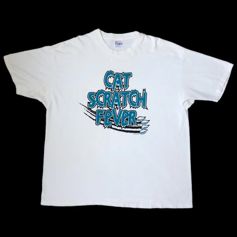 Vintage Hunstville Channel Cats "Cat Scratch Fever" Minor League Hockey T-Shirt (XL)