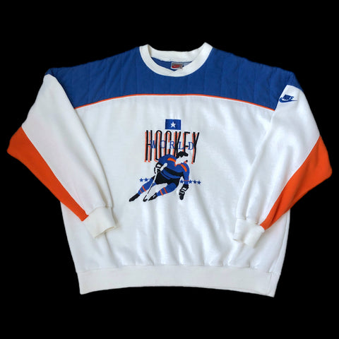 Vintage Nike Hockey World Crewneck Sweatshirt (XL)