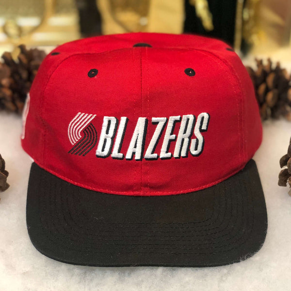 Vintage NBA Portland Trail Blazers Sports Specialties Plain Logo Twill Snapback Hat