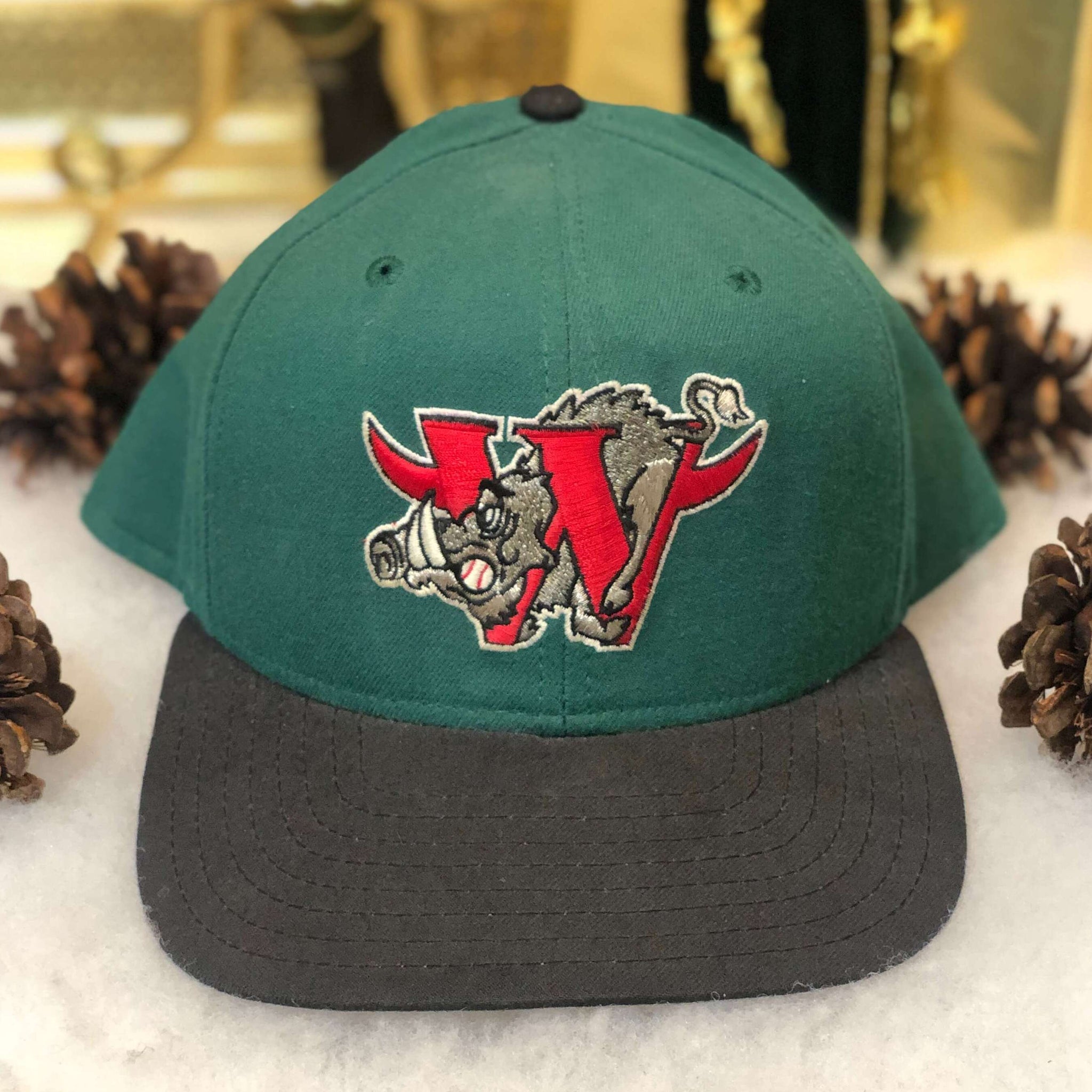 Vintage MiLB Winston-Salem Warthogs New Era Wool Snapback Hat