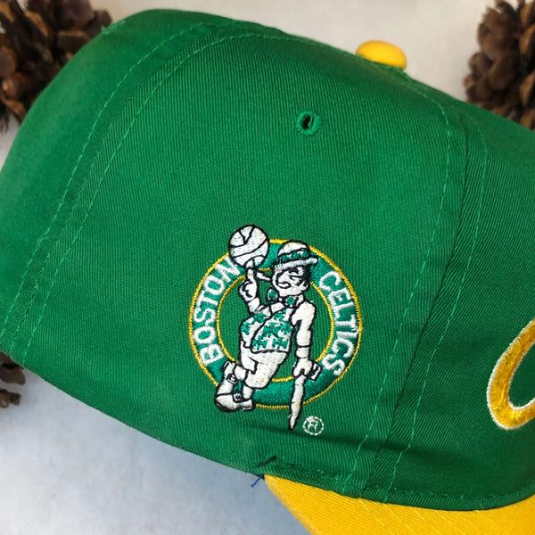 Vintage NBA Boston Celtics Bootleg Script Twill Snapback Hat