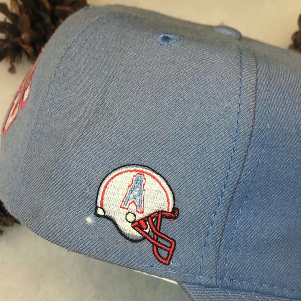 Vintage NFL Houston Oilers American Needle Blockhead Wool Snapback Hat