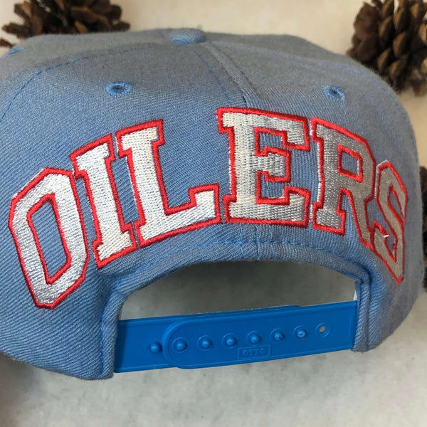 Vintage NFL Houston Oilers American Needle Blockhead Wool Snapback Hat