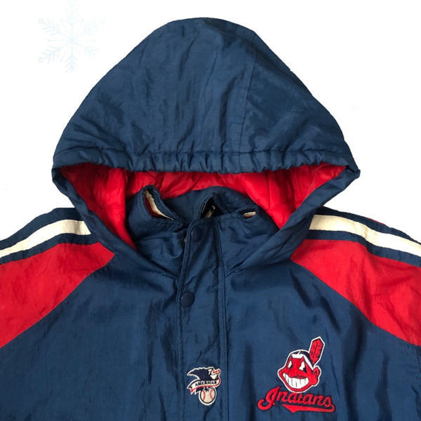 Vintage MLB Cleveland Indians Starter Puffer Jacket (XL)