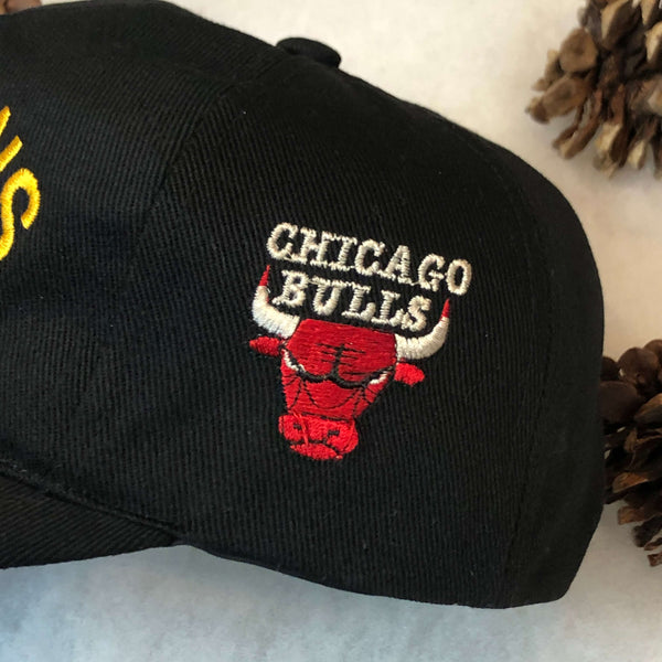 Vintage 1998 NBA Champions Chicago Bulls Bootleg Wool Strapback Hat