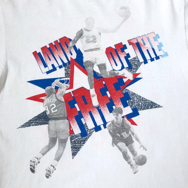 Vintage 1992 USA Basketball Dream Team "Land of the Free Home of the Brave" Nike T-Shirt (M)