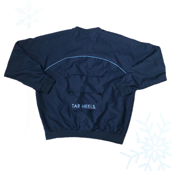 NCAA UNC North Carolina Tar Heels Vneck Windbreaker Pullover Jacket (M)