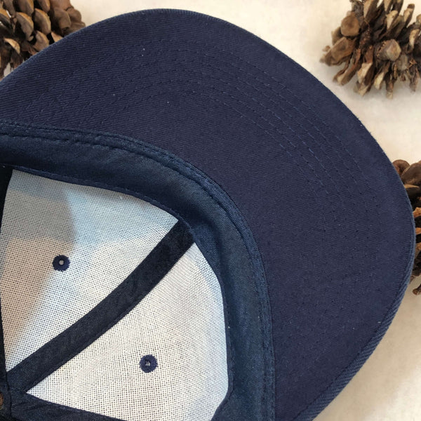 Navy Blue Blank Fitted Hat
