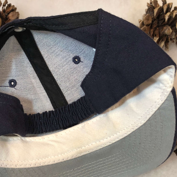Navy Blue Blank Women's Vistor Style Wool Scrunchback Hat