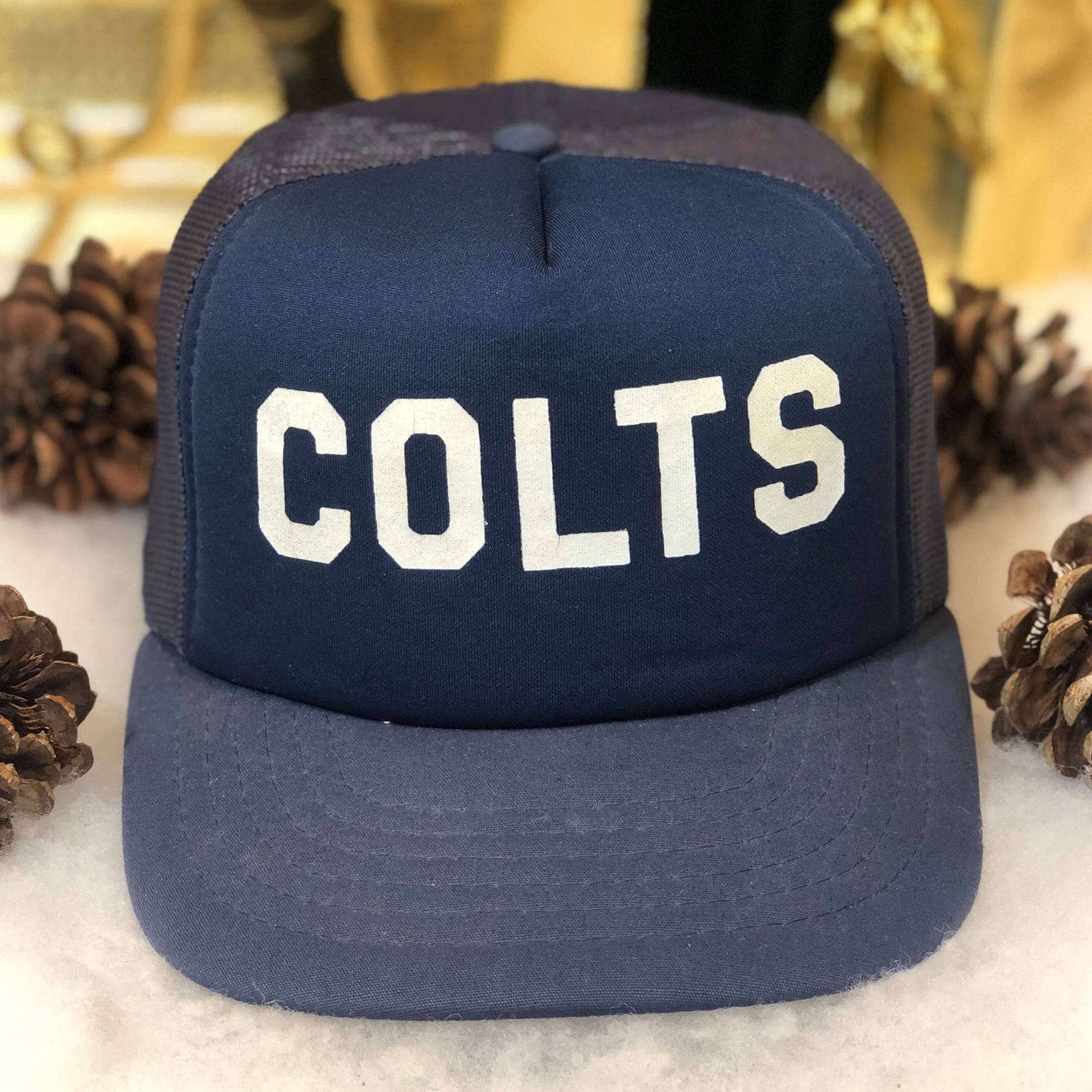 Vintage NFL Indianapolis Colts Yupoong Trucker Hat Snapback