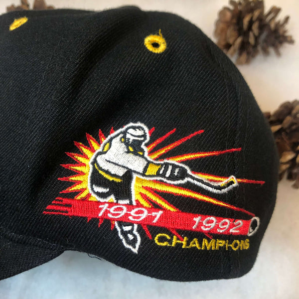 Vintage NHL Pittsburgh Penguins Annco Championships Wool Snapback Hat