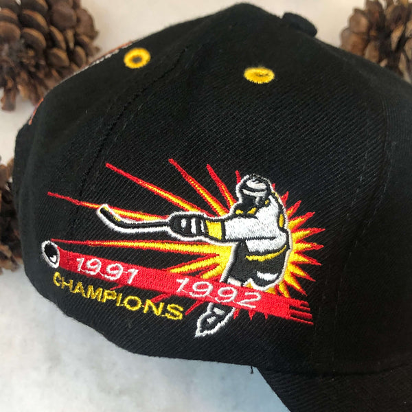 Vintage NHL Pittsburgh Penguins Annco Championships Wool Snapback Hat