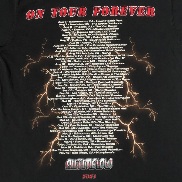 2021 All Time Low Pop Punk Band Concert "On Tour Forever" T-Shirt (M)