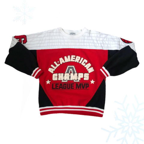 Vintage Basketball All-American Champs League MVP Giovanni L'uomo Crewneck Sweatshirt (M)