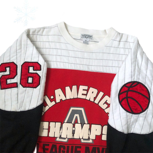 Vintage Basketball All-American Champs League MVP Giovanni L'uomo Crewneck Sweatshirt (M)