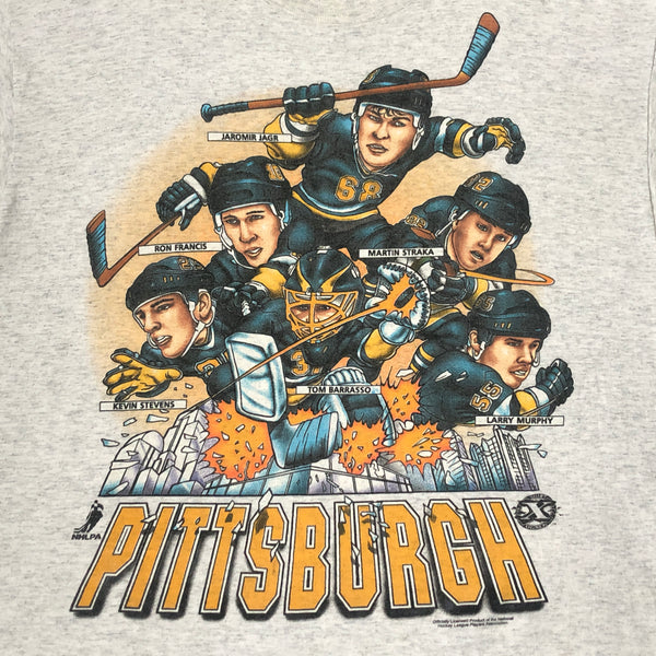 Vintage NHL Pittsburgh Penguins Shirt Xplosion Caricature T-Shirt (XL)