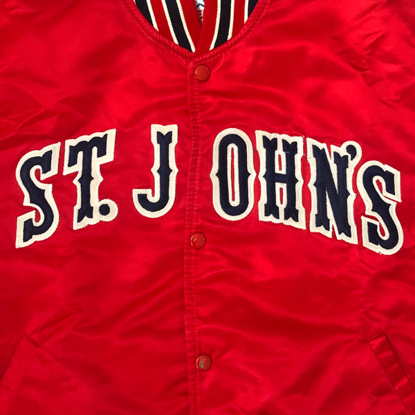 Vintage NCAA St. John's University Redmen Starter Satin Jacket (L)