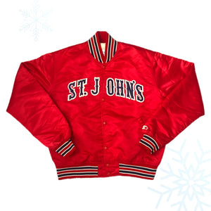 Vintage NCAA St. John's University Redmen Starter Satin Jacket (L)