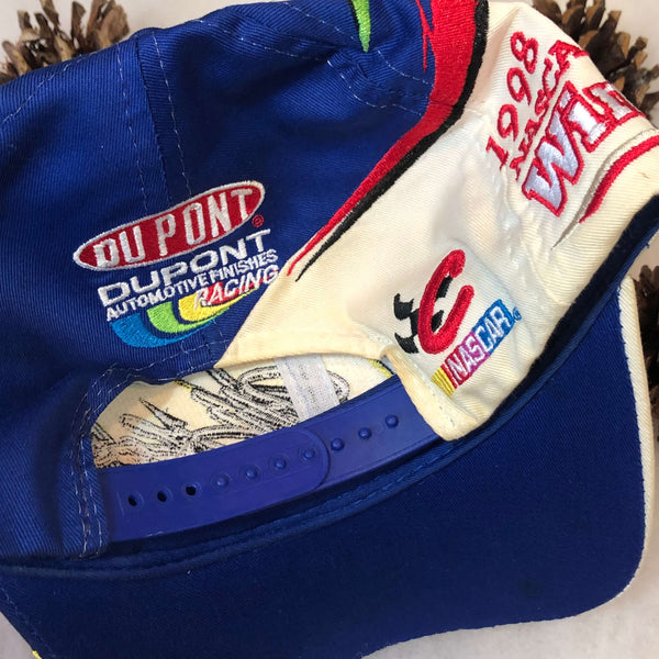Vintage NASCAR Jeff Gordon 1998 Winston Cup Champion Swirl Twill Snapback Hat