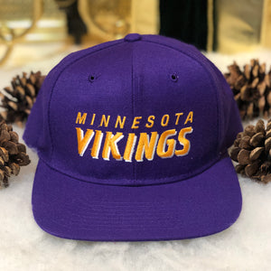 Vintage NFL Minnesota Vikings New Era Wool Snapback Hat