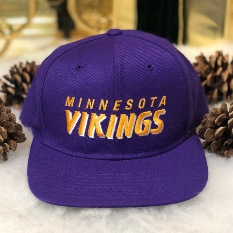 Vintage NFL Minnesota Vikings New Era Wool Snapback Hat