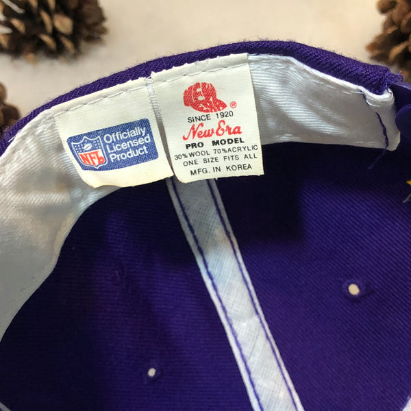 Vintage NFL Minnesota Vikings New Era Wool Snapback Hat
