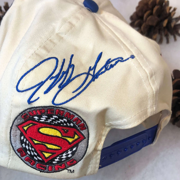 Vintage NASCAR Jeff Gordon Superman Racing Twill Snapback Hat
