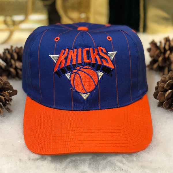 Vintage NBA New York Knicks Twins Enterprise Pinstripe Twill Snapback Hat