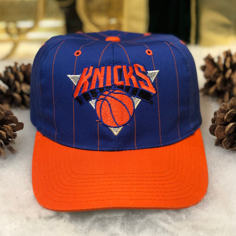Vintage NBA New York Knicks Twins Enterprise Pinstripe Twill Snapback Hat