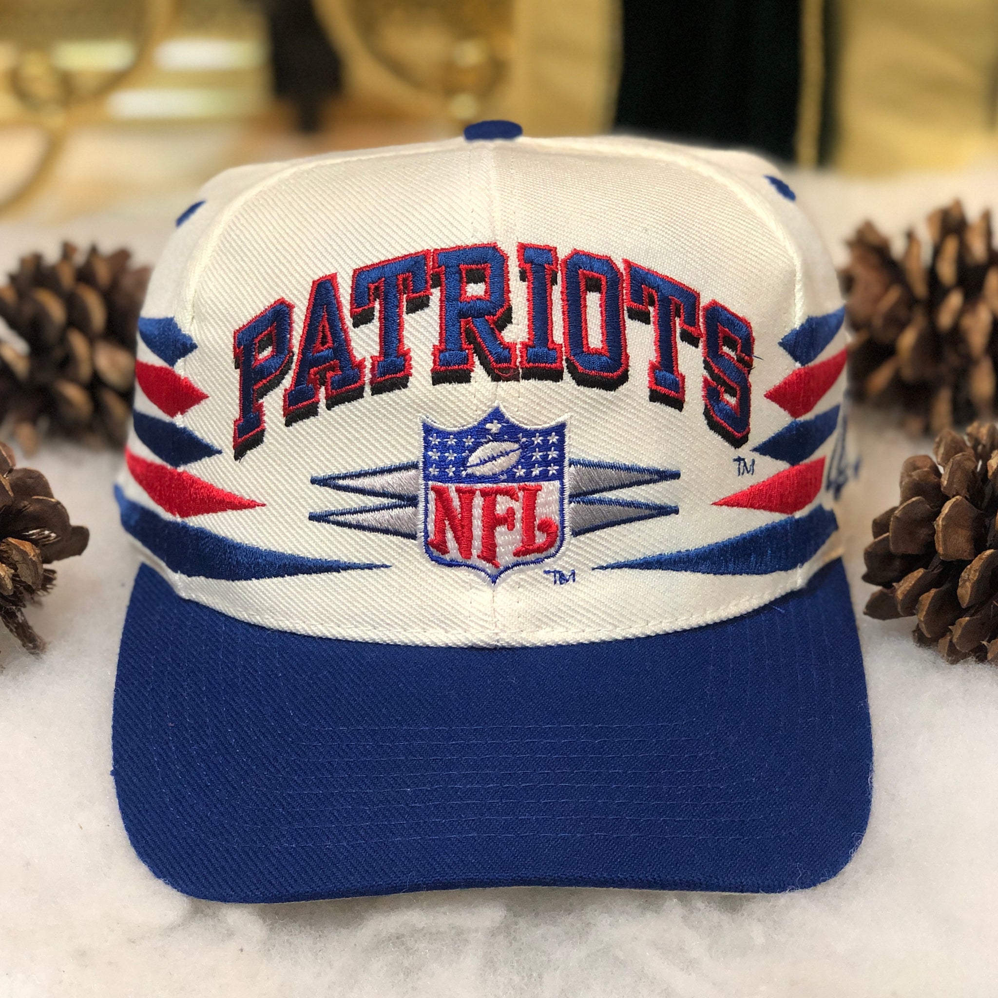 Vintage NFL New England Patriots Logo Athletic Diamond Snapback Hat
