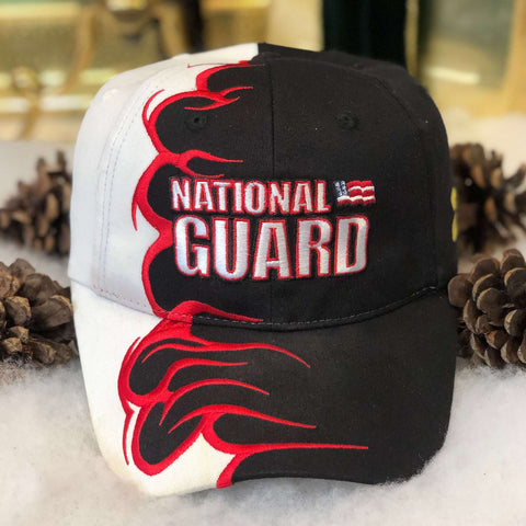 Vintage NASCAR Jeff Gordon National Guard Hendrick Motorsports Flames Strapback Hat