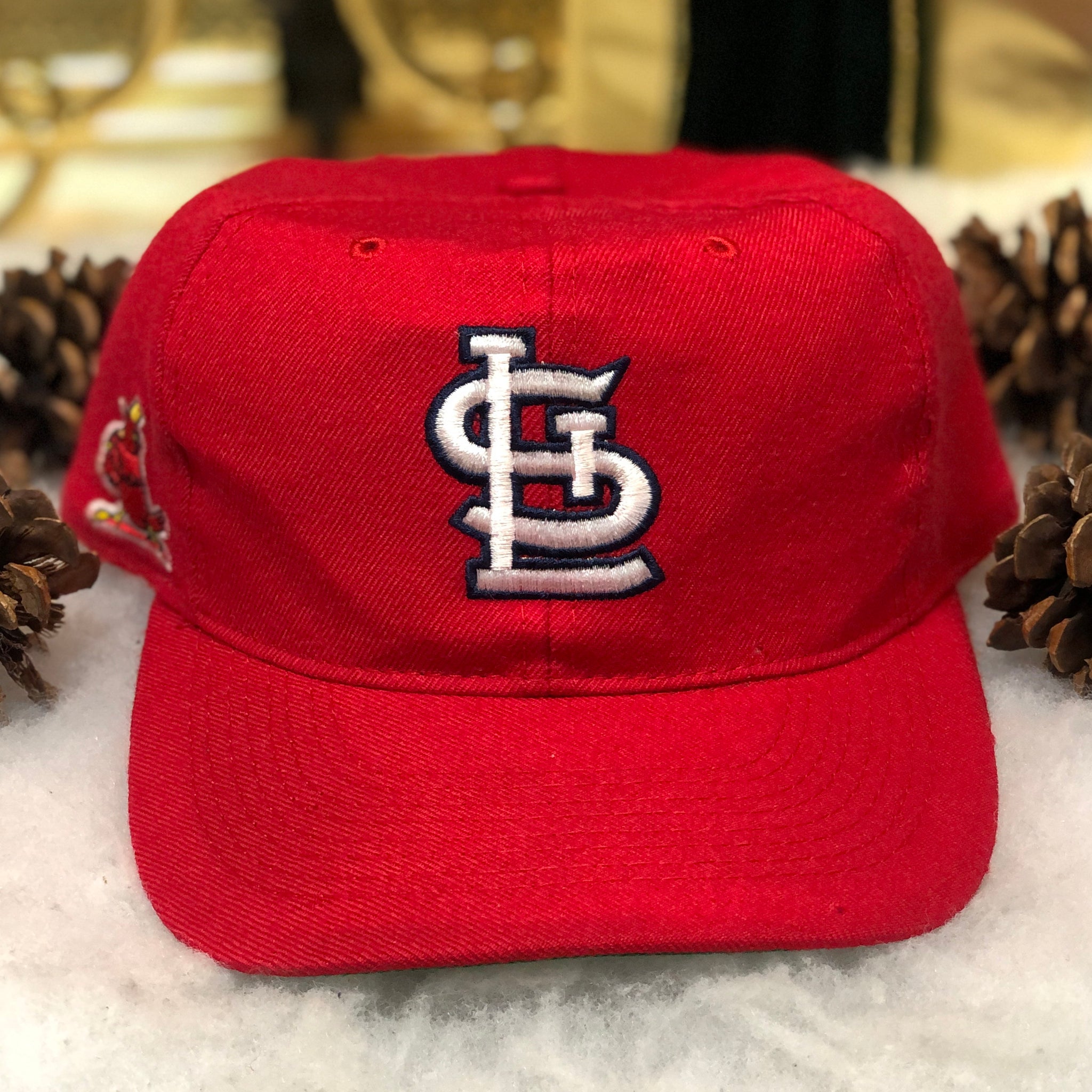 Vintage MLB St. Louis Cardinals American Needle Blockhead Wool Snapback Hat