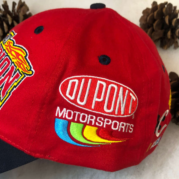 Vintage 2001 NASCAR Winston Cup Series Champion Jeff Gordon Flames Strapback Hat
