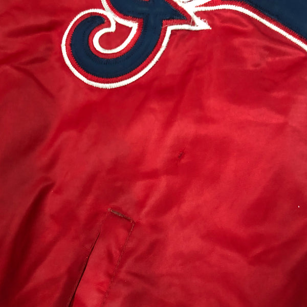 Vintage MLB Cleveland Indians Starter Diamond Collection Satin Jacket (XXL)