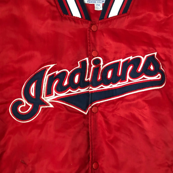 Vintage MLB Cleveland Indians Starter Diamond Collection Satin Jacket (XXL)