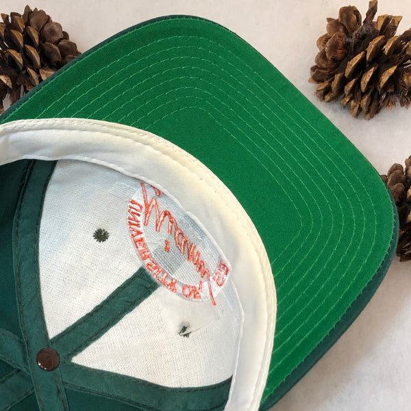 Vintage NCAA Miami Hurricanes The Game Circle Logo Twill Snapback Hat