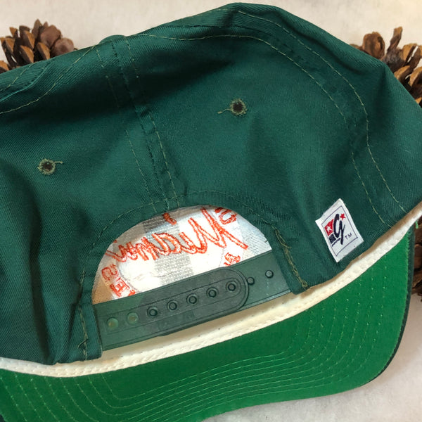 Vintage NCAA Miami Hurricanes The Game Circle Logo Twill Snapback Hat