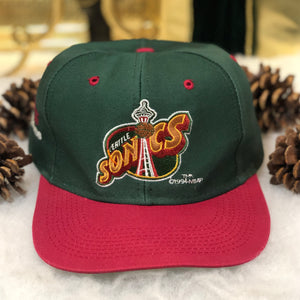Vintage NBA Seattle Supersonics Logo 7 Twill Snapback Hat