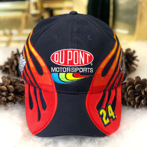 Vintage NASCAR Jeff Gordon DuPont Motorsports 200 Years Flames Strapback Hat