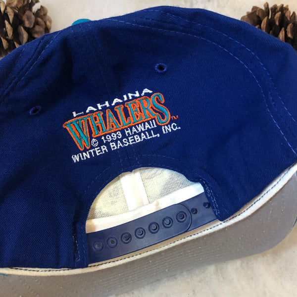 Vintage Lahaina Whalers Hawaii Winter Baseball New Era Wool Snapback Hat