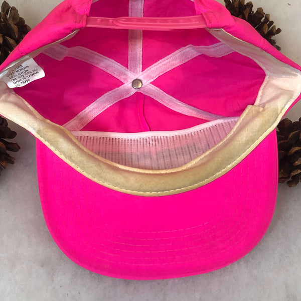 Vintage Captain Morgan Original Spiced Rum Neon Pink Nylon Snapback Hat