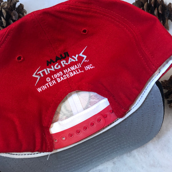 Vintage Maui Stingrays Hawaii Winter Baseball New Era Wool Snapback Hat