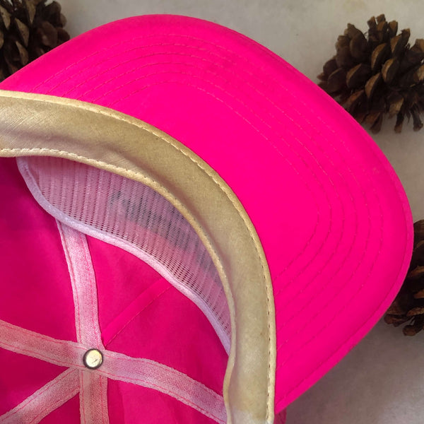 Vintage Captain Morgan Original Spiced Rum Neon Pink Nylon Snapback Hat