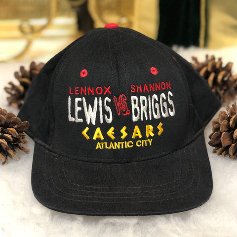 Vintage Deadstock NWOT Lennox Lewis Shannon Briggs March 28 1998 Caesars Atlantic City "March Badness" Boxing Snapback Hat