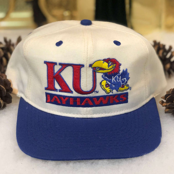 Vintage NCAA Kansas Jayhawks #1 Apparel Wool Snapback Hat