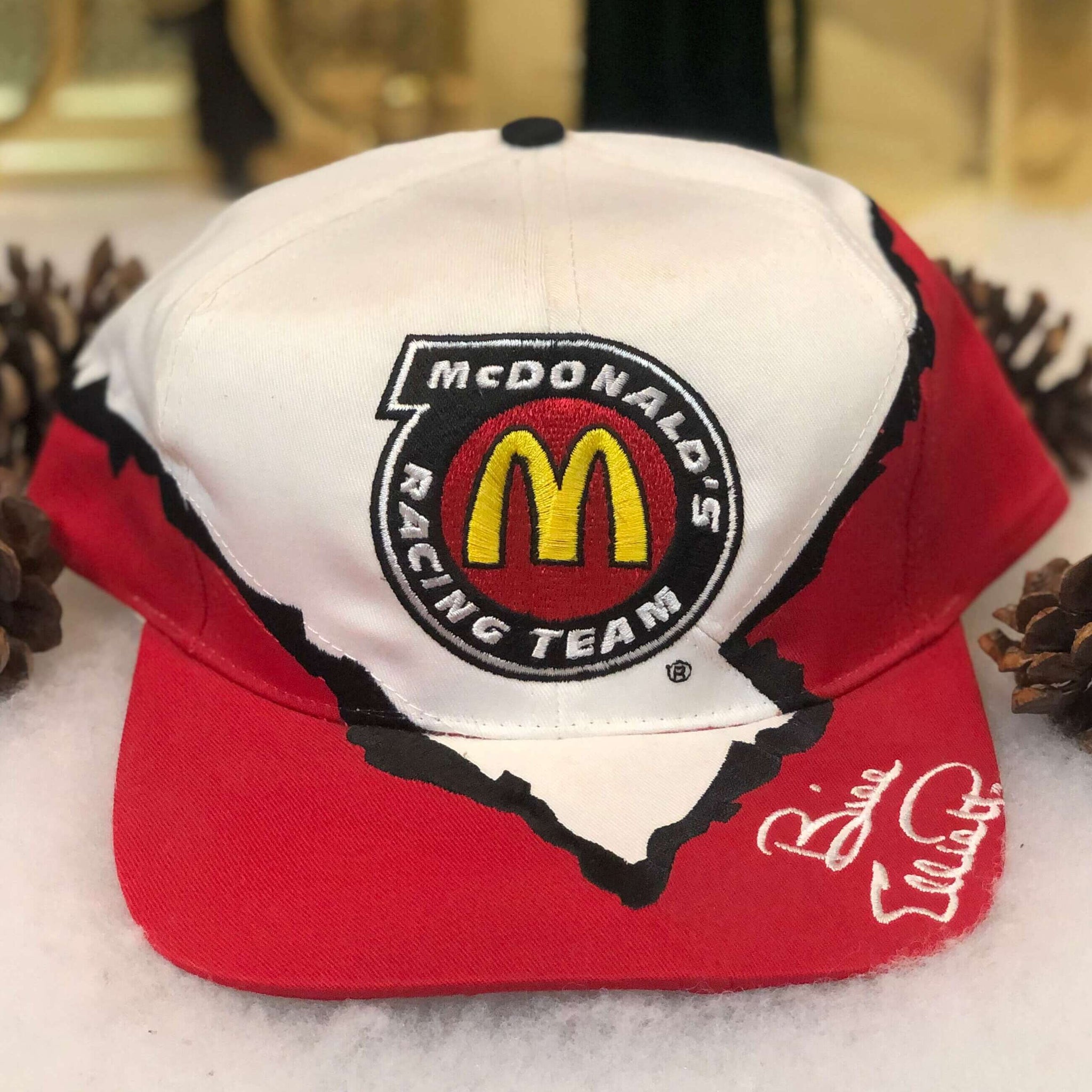 Vintage Deadstock NWOT NASCAR McDonald's Racing Bill Elliott Kudzu Twill Snapback Hat