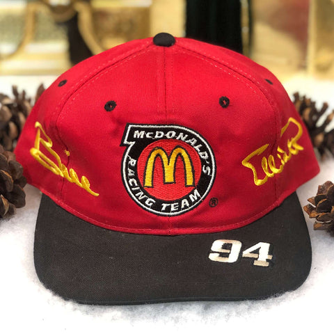 Vintage NASCAR McDonald's Racing Bill Elliott Image Works Twill Snapback Hat