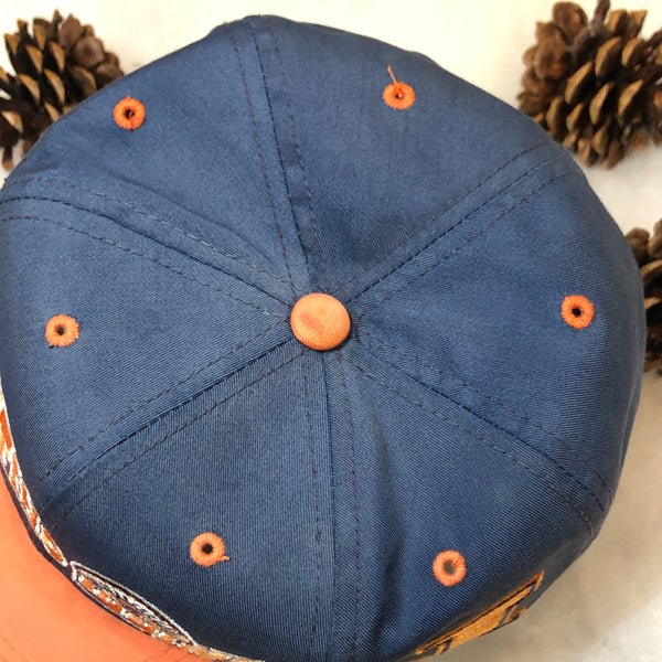 Vintage NCAA Illinois Fighting Illini The G Cap Wave Twill Faded Snapback Hat